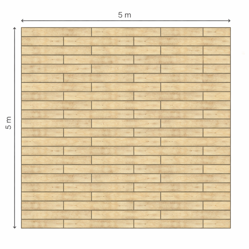 Vlondervloer 5 x 5