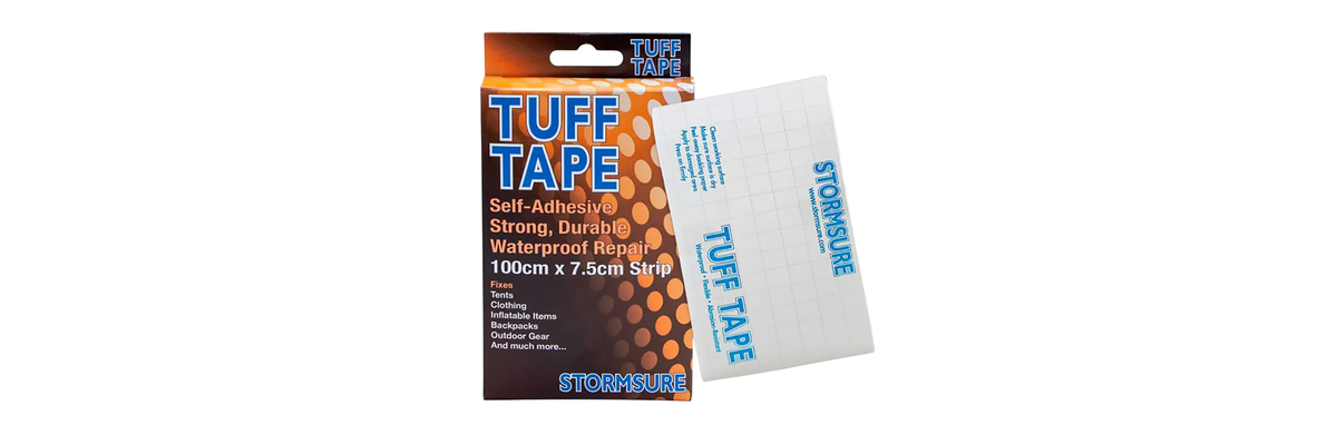 Reparatietape voor stretchtenten voor het afdichten van kleine gaten en scheuren