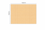Vlonder vloer voor stretchtent 10.50 x 15 m