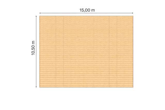 Vlonder vloer voor stretchtent 10.50 x 15 m