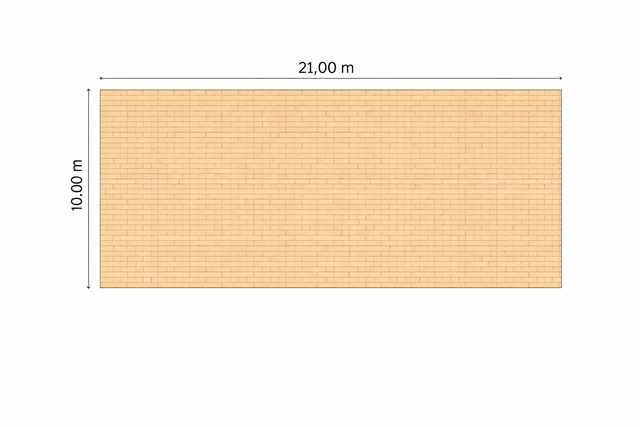 Vlonder vloer voor stretchtent 10 x 21 m