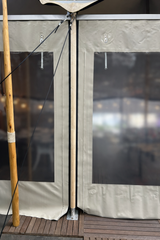 Gebruikte zijwanden frame voor stretchtent met ruit