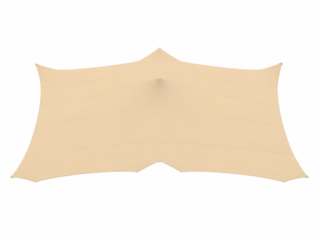 Toile de tente stretch d'occasion beige 10 x 21 mètres