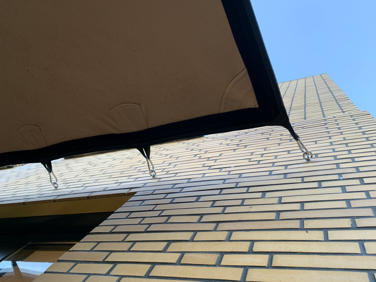 Muurverankering opbouw stretchtent stevig