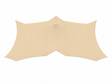 Stretchtent doek 5 x 7.50 m gebruikt