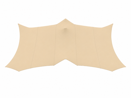 Stretchtent doek 5 x 7.50 m gebruikt