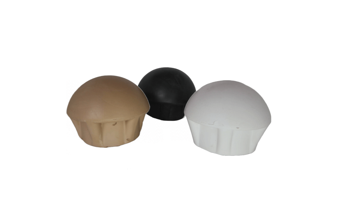 paaldoppen stretchtent afwerking beige groot