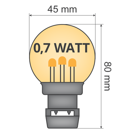 Priklamp Warm wit Stretchtent Verlichting 