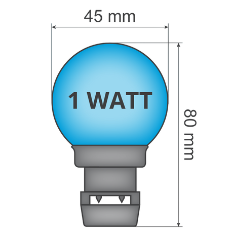 Priklamp Blauw Stretchtent Verlichting 