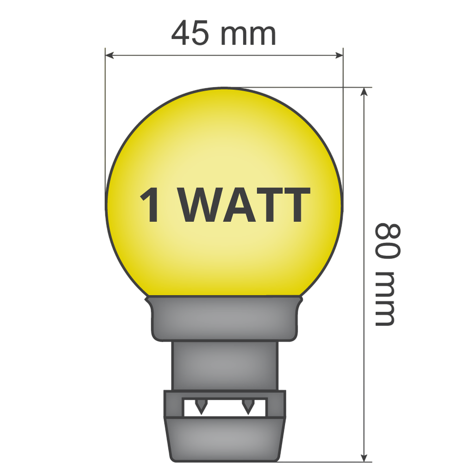 Priklamp Geel Stretchtent Verlichting 