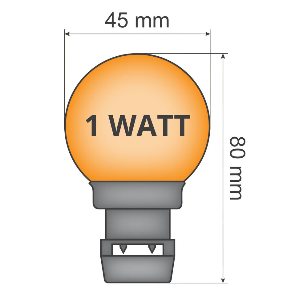 Priklamp  Oranje  Stretchtent Verlichting 