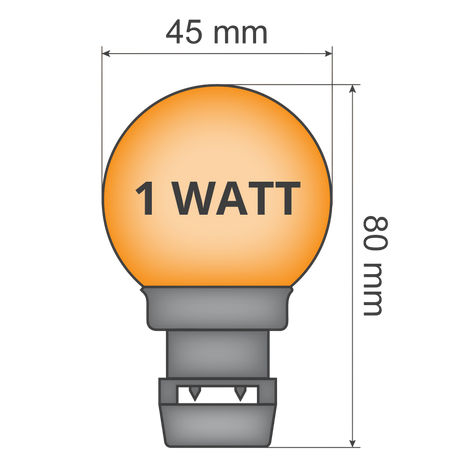 Priklamp  Oranje  Stretchtent Verlichting 