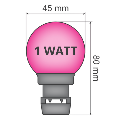 Priklamp Roze Stretchtent Verlichting