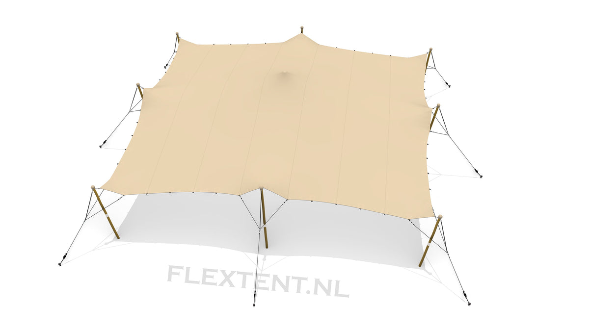 Tente stretch complète d'occasion (kit) 10,00 x 10,50 mètres