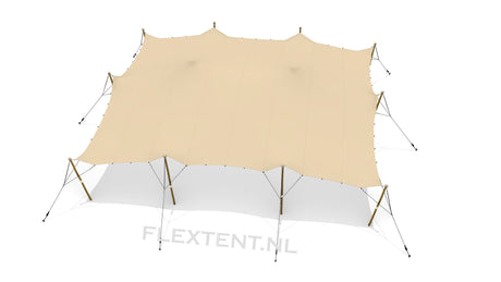 Tente stretch complète d'occasion (kit) 10,00 x 12,00 mètres