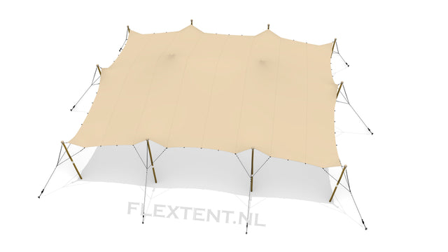 Tente stretch complète d'occasion (kit) 10,00 x 12,00 mètres