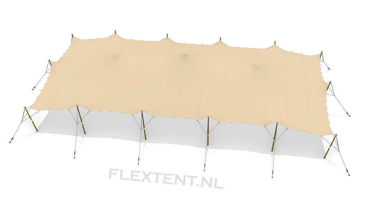 Tente stretch complète d'occasion (kit) 10,00 x 21,00 mètres