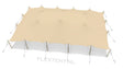 Tente stretch complète d'occasion (kit) 15,00 x 21,00 mètres