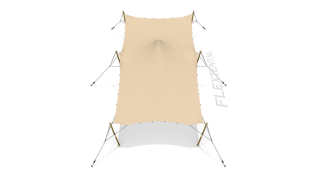 stretchtent-5.00-10.50-compleet-set-chino-beige-doek-tekening-0
