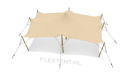 Tente stretch complète d'occasion (kit) 6,00 x 9,00 mètres