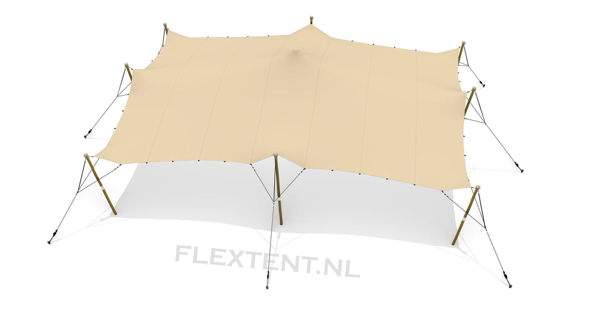 Tente stretch complète d'occasion (kit) 7,50 x 10,50 mètres
